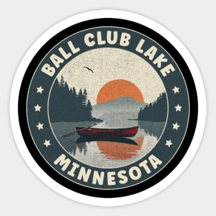 Ball Club Lake Minnesota Sunset Sticker